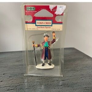 Lemax Town Crier Village Collection Dickens Poly-Resin Figurine 1999 #92280